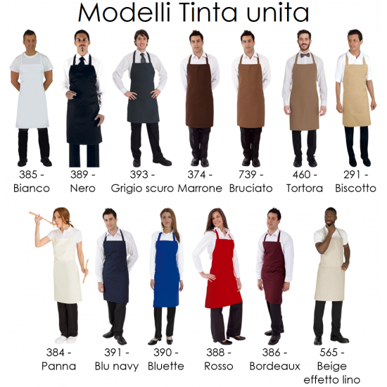 Grembiule ED senza tasche - lunghezza 90 cm Grembiule ED senza tasche - lunghezza 90 cm