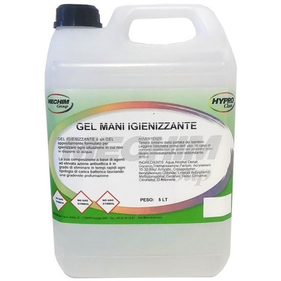 Gel mani disinfettante 1 Lt - 5 Lt