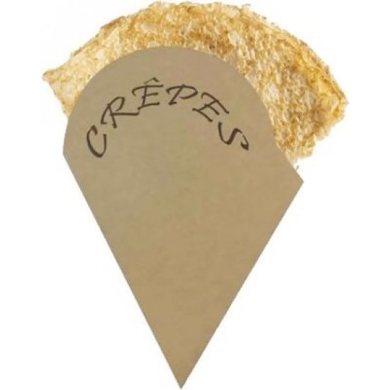 Porta crepes in carta kraft avana - 250 pezzi