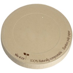 Coperchio BIO-compostabile in carta di bamboo (per bicchiere in carta di bamboo)